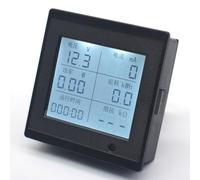 Medidor de energía CC 6-100V 20A, voltímetro digital amperímetro con medición de impedancia de tiempo de potencia, alarma de sobrecarga de voltaje, pantalla de retroiluminación, ahorro de datos de