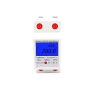 Medidor de energía de carril Din DDM15SD, 220V, 50Hz, retroiluminación LCD, pantalla Digital, medidor de potencia electrónico monofásico, medidor de energía KWh
