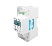 Medidor de energía de vatios-hora de riel, 220 V, 230 V, 50 Hz, 60 Hz, voltaje y corriente DDS238-2 ZN/S monofásico con RS485(100A)