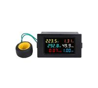 Medidor de Energía Digital con Panel LCD de 100 A, con Indicador de Voltaje y Corriente, Indicador de Frecuencia, CA 200 V-450 V