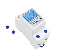 Medidor de energía digital con reinicio a cero, voltaje y corriente de kWh, contador de consumo de energía, vatímetro eléctrico, carril DIN de 220 V.(DDS662,AC220V 50Hz)