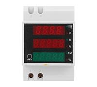 Medidor de Energía Digital D52-2047, Medidor de Potencia de Carril DIN Multifunción, Medidor de Factor de Potencia de Voltaje Actual, Medidor KWH con Pantalla LED AC200~450V