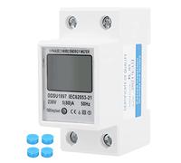 Medidor de energía digital en miniatura 1 fase y 2 cables DDSU1897 230V LCD Probador de energía eléctrica 5 (80) A Monitor de uso eléctrico 17000W