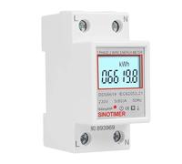 Medidor de energía digital monofásico multifuncional con pantalla LCD, voltaje y corriente, vatímetro eléctrico CA 230 V 80 A(Without backlight)