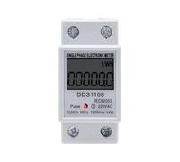 Medidor de energía eléctrica monofásico LCD KWH VAW AC medidor Digital de vatios-hora 220V 60A 50Hz carril Din eléctrico(Multifunctional-B)