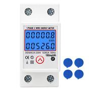 Medidor de energía eléctrica multifuncional Medidor de potencia Voltaje Frecuencia actual de factor de potencia de kwh eléctrico monofásico Restablecible