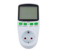 Medidor de energía fotovoltaica para mini sistemas solares, monitoreo en tiempo real de voltaje, corriente, potencia y costes, 230 V, máx. 16 A, con retroiluminación verde, para interiores