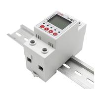 Medidor de energía inteligente Tuya 2P 63A 230V Medidor de potencia en kWh Fuga a tierra Protector de sobrevoltaje Dispositivo de relé Interruptor disyuntor(TY-63-C)
