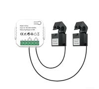 Medidor de energía inteligente WIFI, para Tuya para Smart Life WiFi medidor de energía 80A con 2 abrazaderas CT Smart Home Energy Monitor