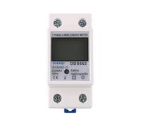 Medidor de energía monofásico, 1 fase, 2 cables, kWh, voltaje, corriente, consumo de energía, vatímetro, electricidad 230V 5(80) A 50Hz 120V