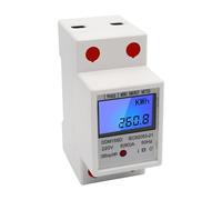 Medidor de energía monofásico de carril DIN 5-80A 220V 50Hz medidor electrónico de KWh con retroiluminación LCD medidor de potencia eléctrica DDM15SD