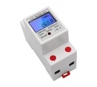 Medidor de energía monofásico de carril DIN DDM15SD 5-80A 220V 50Hz medidor electrónico de KWh con pantalla Digital retroiluminada LCD
