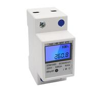 Medidor de energía monofásico de carril DIN de 220V 50Hz medidor electrónico de KWh 5-80A con pantalla Digital retroiluminada LCD DDM15SD