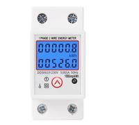 Medidor de energía monofásico de carril Din, reinicio de voltaje cero kWh, contador de consumo de energía, vatímetro Digital eléctrico de 230V CA