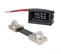 Medidor de energía multifuncional 7 en 1 con rango dual de 50 A 100 A y derivación para visualización de medición precisa, ángulo de visión amplio de alta definición (b)