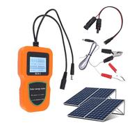 Medidor de Energía Solar - con Pantalla LCD sin Pilas y Retroiluminación - Medidor de Consumo Probador de Circuitos - para Interior, Exterior, Hogar, Coche, Furgoneta, Autocaravana, Camping, Viaje, Ma