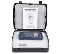 Medidor de Energía Solar Digital, Instrumento de Prueba de MedicióN de RadiacióN de Luz Solar con Pantalla Lcd, W/M² / Btu Medidor de Luz Solar de Fuerza Uv para RadiacióN Solar