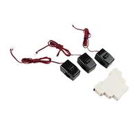 Medidor de energía trifásico con núcleo dividido para CT para aplicación, 100 A 3 x 230/400 V CA, montaje en riel DIN, potencia real (ATMS100133)