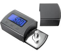 Medidor de Escala de Fuerza de lápiz de Mini Tocadiscos Digital de Alta precisión 0,01 g / 5,00 g retroiluminación LCD Azul para Cartucho Phono de Brazo de Lectura