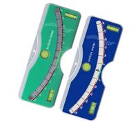 Medidor de escoliosis para medición de curvatura espinal, regla de medición ABS de 6.6 pulgadas con triple nivel de burbuja, herramienta de detección de hogar/escuela