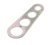 Medidor de espaguetis de acero inoxidable para pasta y fideos, regla de cocina, herramienta de medición sin cinta