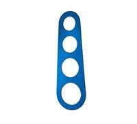 Medidor de espaguetis de acero inoxidable para un control preciso de las porciones de pasta con regla para fideos cocidos y todo tipo de herramienta de medición de pasta (azul)