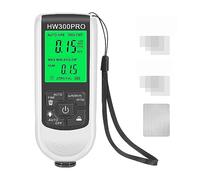 Medidor de espesor automático película pintura coche HW-300PRO 0-2000UM Fe & NFe probador recubrimiento Manual herramienta automotriz,Alta precisión(HW-300PRO White)