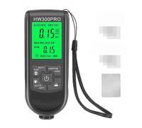 Medidor de espesor automático película pintura coche HW-300PRO 0-2000UM Fe & NFe probador recubrimiento Manual herramienta automotriz,Alta precisión(HW-300PRO Black)