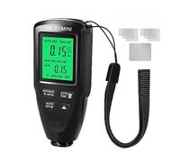 Medidor de espesor automático película pintura coche HW-300PRO 0-2000UM Fe & NFe probador recubrimiento Manual herramienta automotriz para el Laboratorio de Automóviles(HW-300MINI Black)