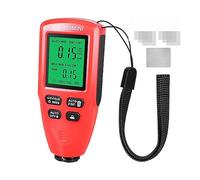 Medidor de espesor automático película pintura coche HW-300PRO 0-2000UM Fe & NFe probador recubrimiento Manual herramienta automotriz,Alta precisión(HW-300MINI Red)
