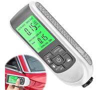 Medidor de espesor de capa, medidor de pintura con retroiluminación, pantalla LCD digital, rango de medición automático de 0 a 2000, adecuado para la medición de espesor de revestimientos y pinturas