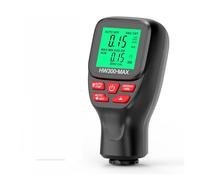 Medidor de espesor de película de automóvil Digital LCD de alta precisión medidor de espesor de capa de pintura de coche 0-2000UM para Car Lab(Nero)