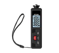 Medidor de espesor de pintura de coche ET330 + ZN medidor de espesor de recubrimiento portátil for coche 0-1500um Fe y medidor de prueba de recubrimiento NFe para Car Lab(Nero)
