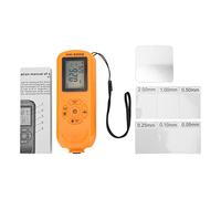 Medidor de Espesor de Recubrimiento de Pintura, Medidor de Profundidad, 3 Unidades Um mm Mils, Portátil y Preciso - Pantalla Digital con Luz de Fondo, Ideal para Industria y (Naranja)