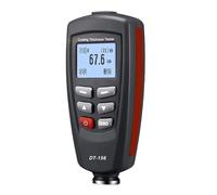 Medidor de espesor de recubrimiento DT-156 de 1250 um con corriente magnética dual for pintura de automóviles, metal y automoción. Lecturas precisas(Black)