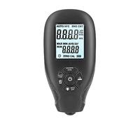 Medidor de espesor de recubrimiento probador de película de pintura de coche pantalla LCD for herramientas de medición de coches 0-2000um para Car Lab(Nero)