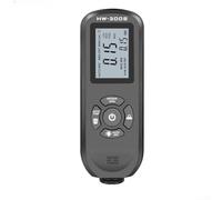 Medidor de espesor de revestimiento digital portátil HW300S con modo de medición estadística para aplicaciones industriales profesionales (negro)
