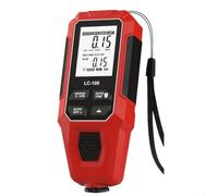Medidor de espesor de revestimiento digital rango 0-2000um con identificación automática de sustrato adecuado para repintado automotriz y laboratorios de control de calidad (rojo)