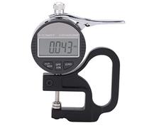 Medidor de espesor digital, 0,001 mm/0,00005" - 12,7 mm/0,5" Micrómetro electrónico Medidor de espesor con pantalla LCD, precisión de 0,001, para medir el espesor de cuero, papel