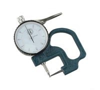 Medidor de espesor digital, 0-10mm 0.01mm Instrumento de medición de película de papel de cuero con conversión de mm/pulgada Pantalla LCD rápida para joyería Tela de goma Medición de hoja de metal