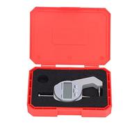 Medidor de espesor digital con rango de medición de 0 a 10 mm y punta curva - Mini dispositivo electrónico de inspección para papel, cuero y película - Pantalla LCD grande con