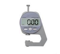 Medidor de espesor digital de 0 a 10 mm con tres cabezales de medición de acero inoxidable, codo plano puntiagudo y cuerpo de aleación de aluminio compacto para trabajo de campo (pelo corto)