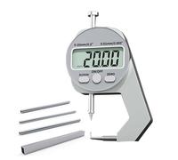 Medidor De Espesor Electrónico: Micrómetro De Calibrador Digital Compacto Con Conversión De Unidades De Precisión, Pantalla LCD De Fácil Lectura | Medición De Papel, Telas, Materiales, Mejoras Para El