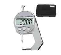 Medidor de espesor micrométrico digital: medidor electrónico de 0-20 mm con lectura LCD, dispositivo de medición preciso para papel de madera, y metal | Herramienta de inspección