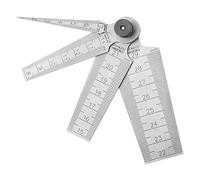 Medidor de espesor, Mini Durable 1 juego de soldadura de acero inoxidable Cónico Medidor de espesor Reglas Herramienta de inspección de orificios para medir el diámetro int