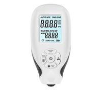 Medidor de espesor pintura for coche, medidor manual con pantalla LCD, herramientas medición 0 a 2000 um pintura del coche(Bianco)