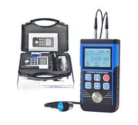 Medidor de espesor ultrasónico portátil 0,8-500 mm, resolución,01, for metal/acero, con almacenamiento datos medición velocidad del sonido