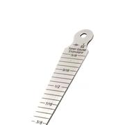 Medidor de espesores cónico, Galga de espesores cuña acero inoxidable, 1-15 mm, 1/8-5/8 pulgadas, 1,3-2,18 espesor(B-1.3mm thickness)