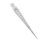 Medidor de espesores/relleno, Galgas de espesores 1-15 mm Acero inoxidable Cuña Gap Hole Taper Soldadura Inspección Métrica Pulgada(0.7mm thickness)