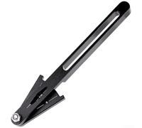 Medidor de estiramiento de cadena de bicicleta de precisión hecho de aluminio CNC con diseño giratorio para una detección precisa del desgaste de la transmisión en ciclos, negro